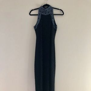 Scala Black Evening Gown